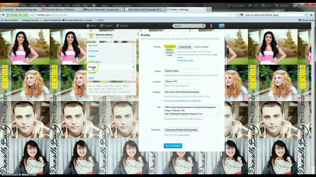 Making a Twitter Profile Design