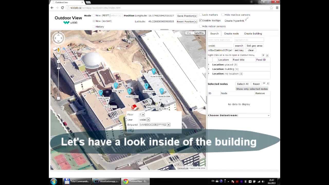 Wireless Sensor Network (WSN) Visualization