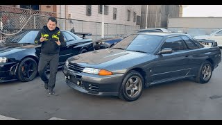 NISSAN SKYLINE GT-R R32 DELIVERY TO US MILITARY BASE IN JAPAN!