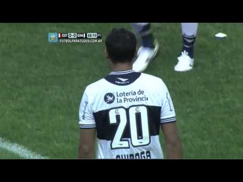 Quiroga le entró con todo a Cerutti.Estudiantes-Gimnasia.Fecha 8.Torneo Primera B Nacional.FPT