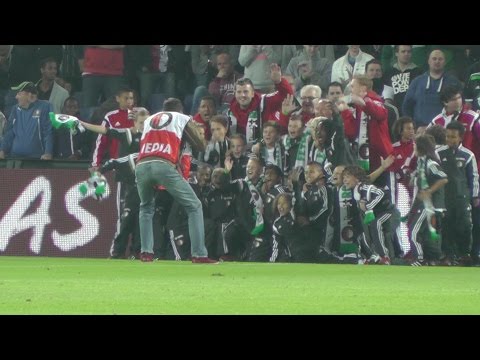 Huldiging Feyenoord u10 in de kuip op 13 sep 2014