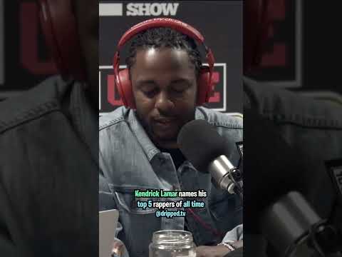 Kendrick Lamar Names His Top 5 Rappers Ever 👑
