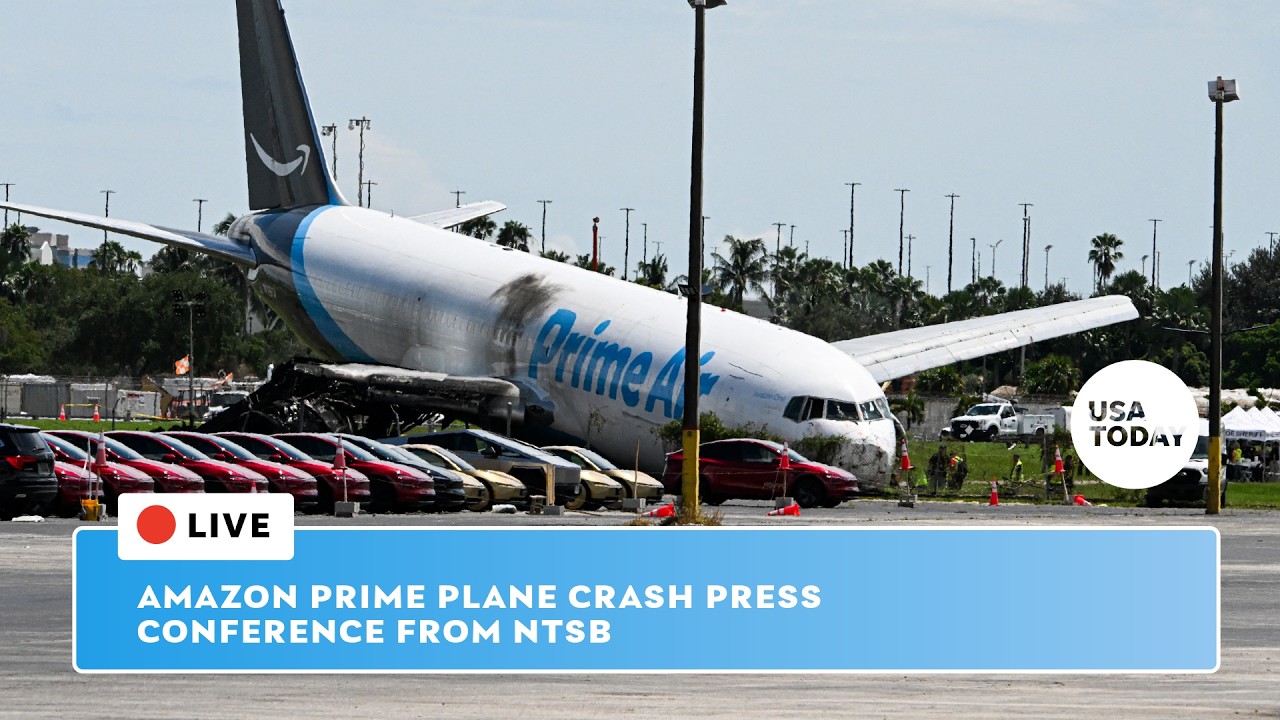 Live: Amazon Prime plane crash briefing from NTSB