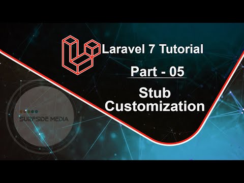 Laravel 7 Tutorial Stub Customization