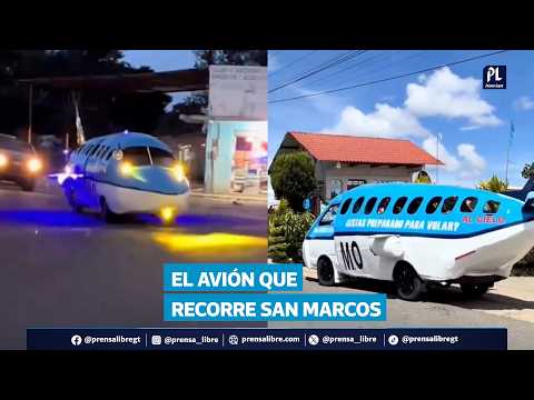 “Avión terrestre” sorprende en San Marcos: así nació el vehículo creado por guatemaltecos