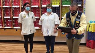 That Walmart guy takes it to vision center to honor another associate.