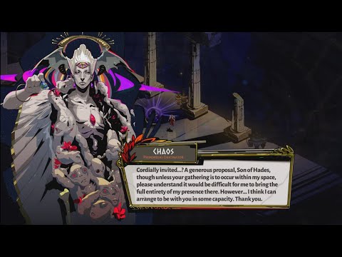 Zagreus invites Chaos to the family feast - Hades