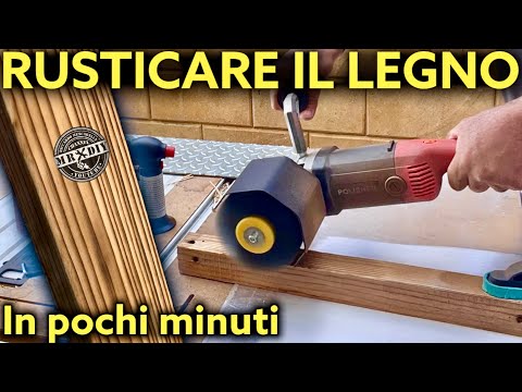 Come rusticare il legno e risaltare le venature in 3 minuti, a fuoco. Lucidatrice per metallo vevor