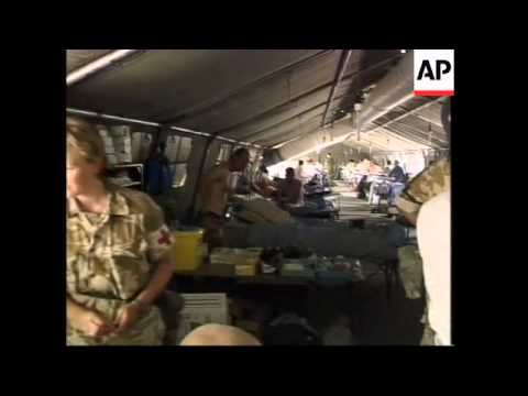 GWT: British troops set up field hospital