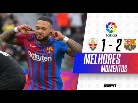 Gols e lances de Elche x Barcelona