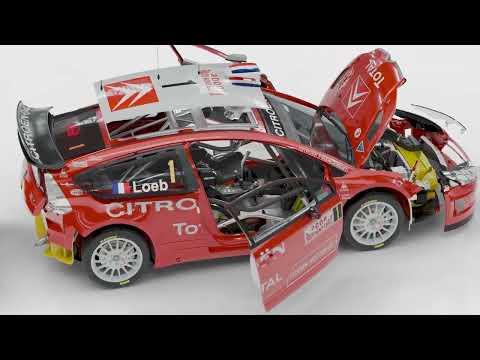 Slide 3 - Citroën C4 WRC 2008 Red 1/8 Scale Metal & Plastic Kit (video)