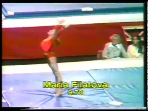 Gymnastics - 1977 - World Championships - Womens All Around Vault - USSR Maria Filatova
