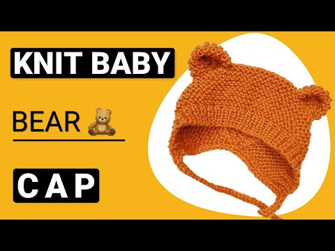 How to knit the best ever, cute and comfy baby hat / cap with perfect fit. Knitting tutorial.