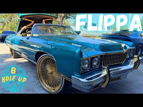 73 Chevy Vert LS Swap On Gold Daytons #Donk #LsSwap #ProjectCar