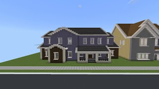 How To Build A Suburban House 🏠 In Minecraft Tutorial 682