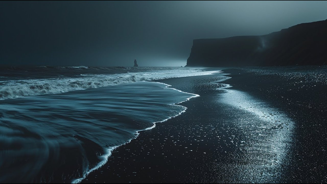 Calming Ocean Waves for Sleep | Dark Screen Ocean Waves Sounds for Peaceful and Restful Nights