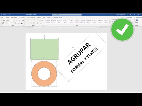Part of a video titled How to group Texts and Shapes in Word - YouTube