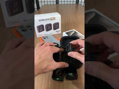 🔥How to attach RØDE Wireless Pro to iPhone, No Cable! (Unboxing) #rode #iphone15promax
