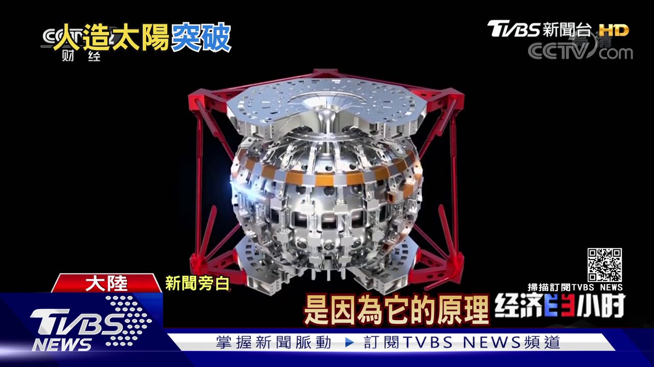 人造太陽釋放巨大能量 陸核聚變技術新突破