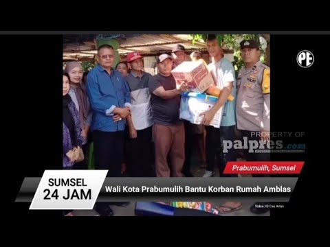 Wali Kota Prabumulih Bantu Korban Rumah Ambles