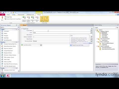 Access Tutorial - How to create macros