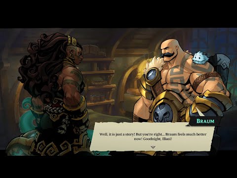 Braum tells a story to calm down