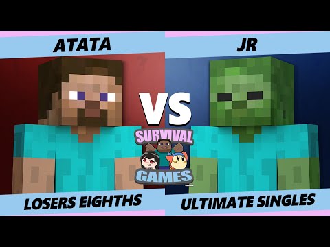 Survival Games Losers Eighths - ATATA (Steve) Vs. Jr (Zombie) Smash Ultimate SSBU