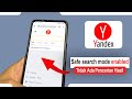 Tips Mengatasi Yandex Muncul "Safe search mode enabled" Tidak Ada Hasil Pencarian