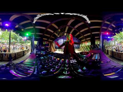 DJ Svess playing on the TRiBE of FRoG stage at Boomtown 2019 - 360°