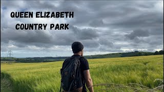 Hiking in the Queen Elizabeth Country Park