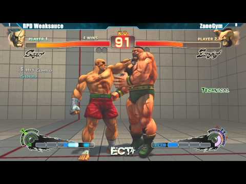 SSF4 AE2012 RPD Weaksauce vs ZaneGym  - ECT4 Tournament