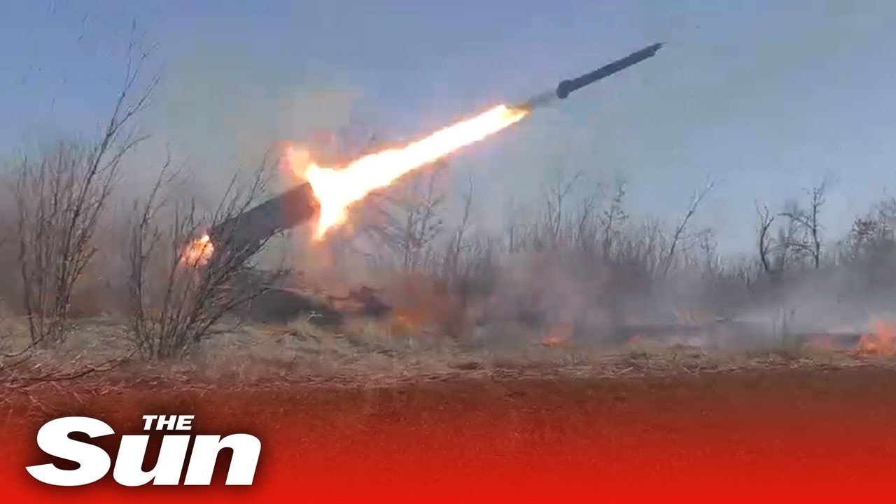 Russia fires 'vacuum bombs' from TOS-1a launcher towards Mariupol, Ukraine