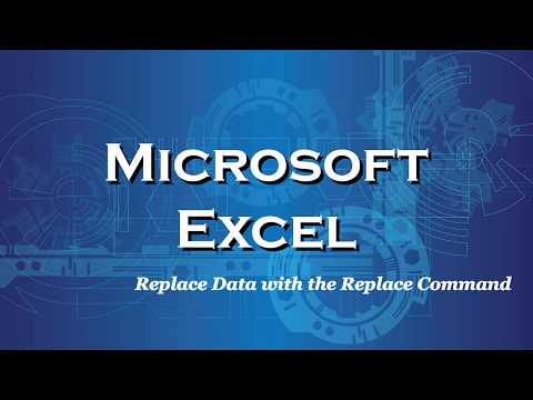 Excel 2016 Replace Data With The Replace Command