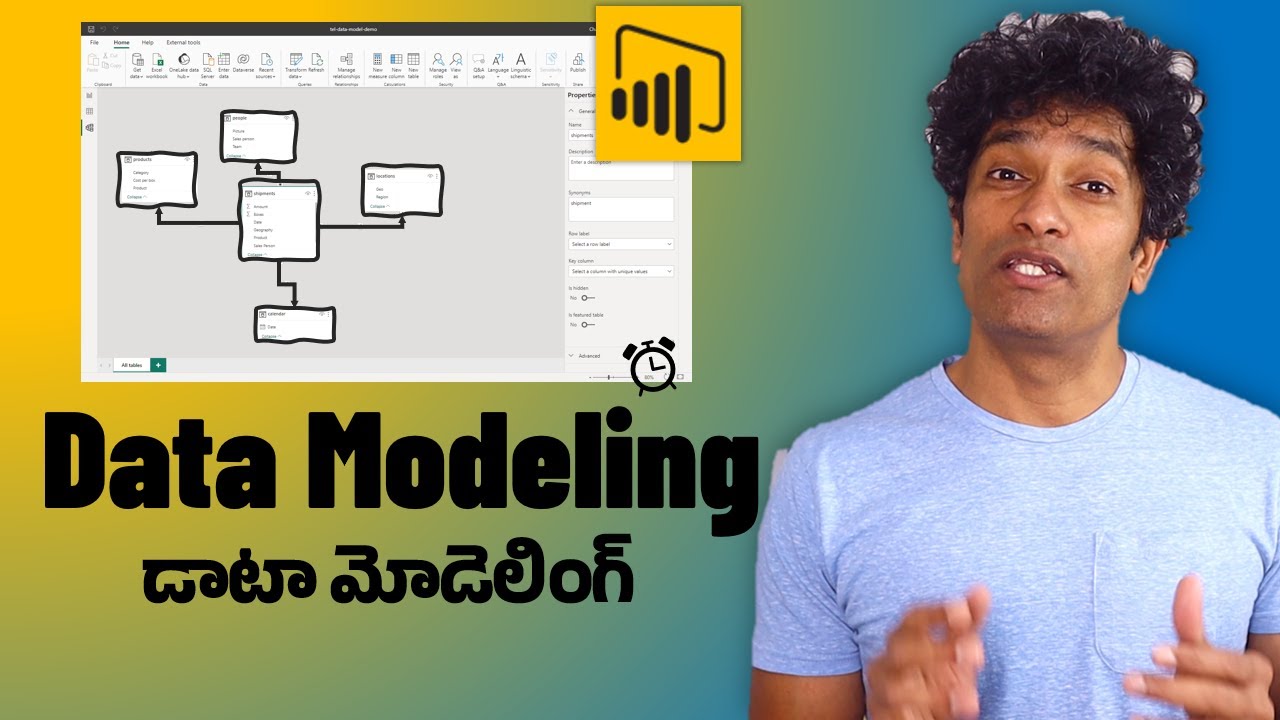 Introduction to Power BI Data Modeling with Real-world Example in Telugu