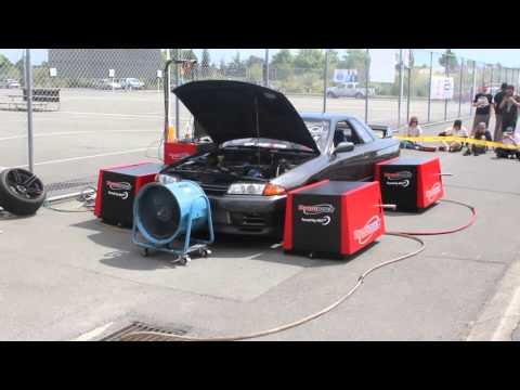 600+HP R32 GTR External wastegate dyno run