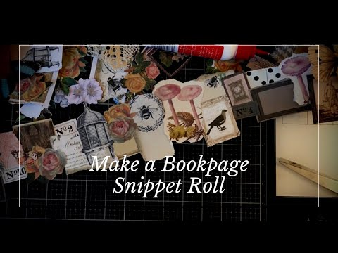Paper Snippet Rolls - More Fun Making Snippets Using Book Page