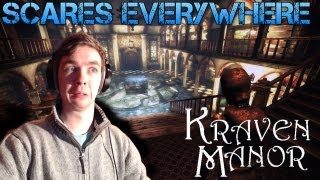 Kraven Manor - SCARES EVERYWHERE - Part 1 Indie Horror Game - Gameplay/Commentary/Facecam reaction
