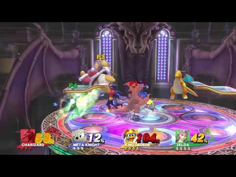 Charizard vs meta knight vs DDD vs zelda