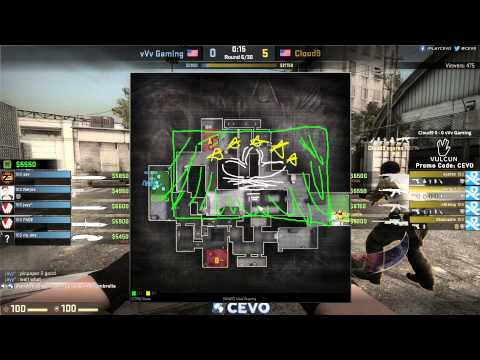 Cloud9 vs vVv Game 1 (CEVO-P CS:GO Season 7) - Gecks & Dust