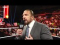 Raw: Triple H addresses his officiating mistake at