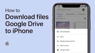 How To Download Files from Google Drive to iPhone