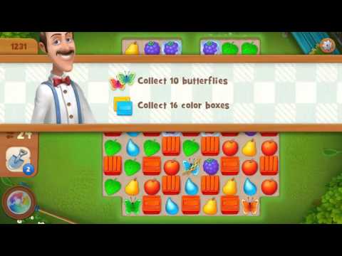 Gardenscapes level 1231