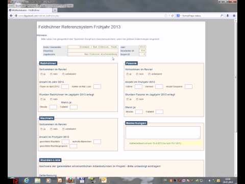 Referenzreviere Feldhuhn
