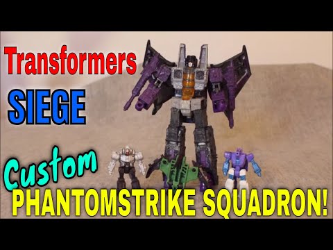 Transformers CUSTOM Siege Skywarp, Fracas and Hairsplitter - GotBot True Review NUMBER 590