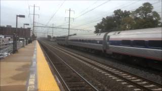 preview picture of video 'New Jersey Transit & Amtrak During the P.M. Rush Hour at Linden'