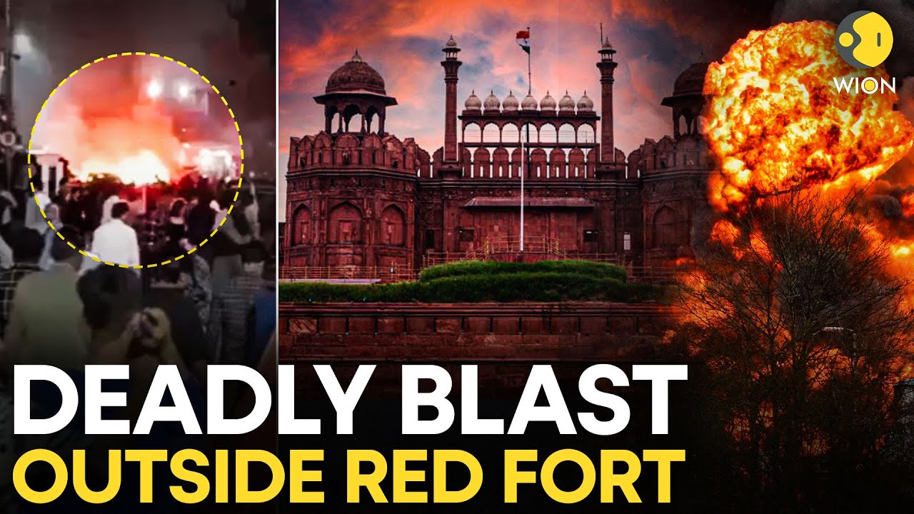 Delhi Red Fort Blast Live: Massive Blasts Outside Delhi's Red Fort, At Least 8 Dead | WION