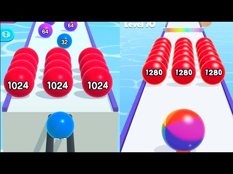 Ball 2048 vs Ball 2560 - All Levels Gameplay Walkthrough New Update Android, ios