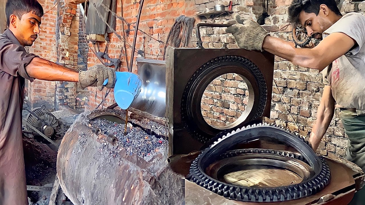 Process Of Making Cycle Tire-How are Made Cycle tire at a local factory |