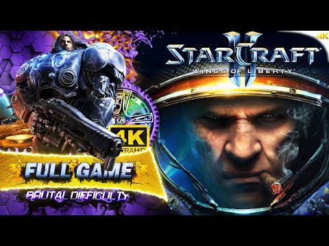 Starcraft 2 Wings of Liberty Full Game on Brutal Difficulty | 4k 60fps