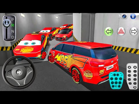 New Carnival McQueen car Stuck in Parking Garage - 3D Driving Class - Car Game 3D Driving Class 2026